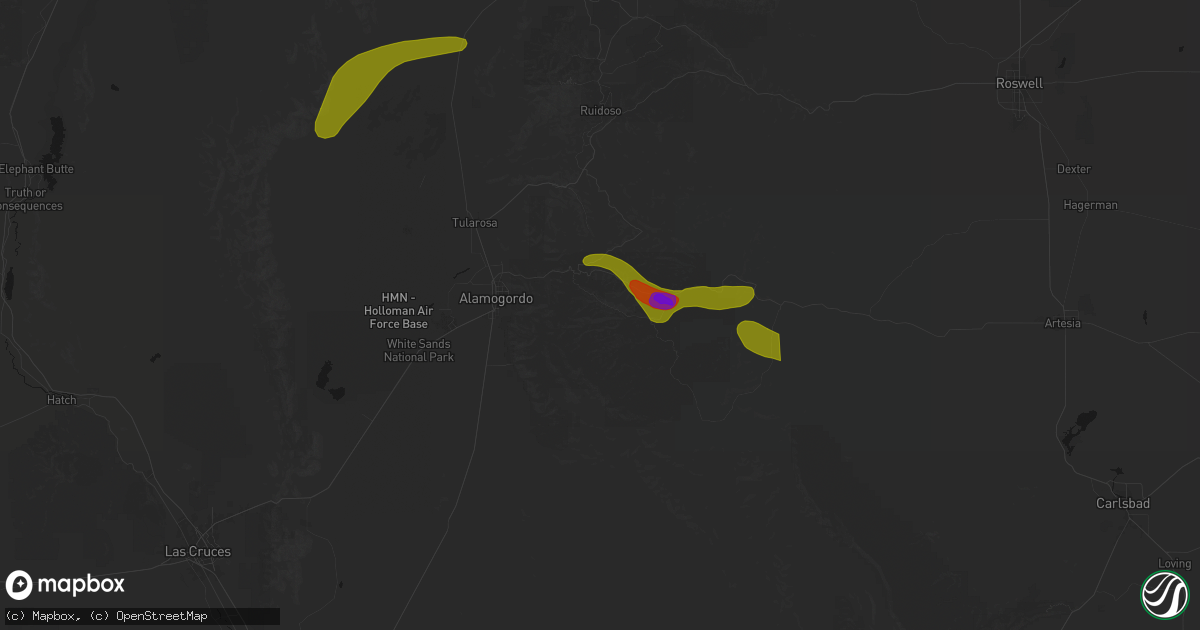 Hail Map In Cloudcroft NM On June 2 2026 HailTrace Sales Meta 